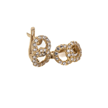 ARETES CORTOS 18K