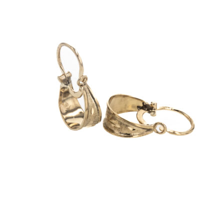 ARETES CANDONGAS DIAMANTADAS 18K