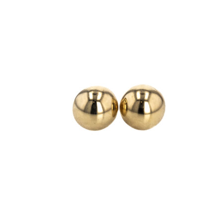 ARETES TOPOS LISOS 18K