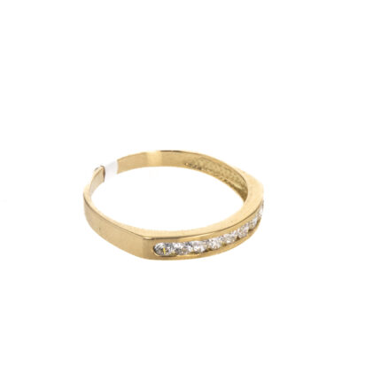 ANILLO CON ZIRCONES 18K