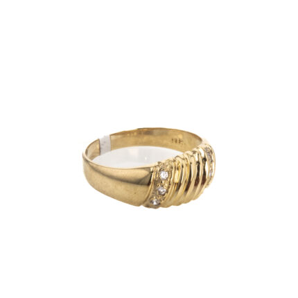 ANILLO CON ZIRCONES 18K