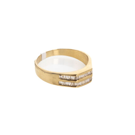 ANILLO CON ZIRCONES 18K