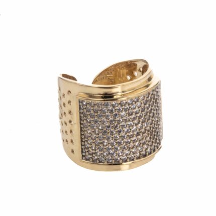 ANILLO CON ZIRCONES 18K