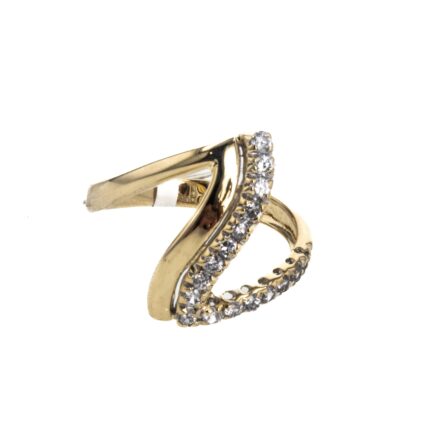 ANILLO CON ZIRCONES 18K