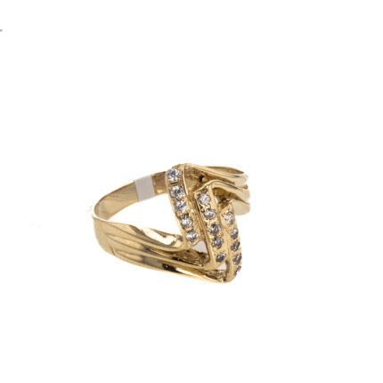 ANILLO CON ZIRCONES 18K