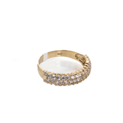 ANILLO CON ZIRCONES 18K