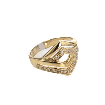 ANILLO CON ZIRCONES 18K