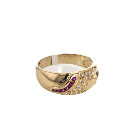ANILLO CON ZIRCONES 18K