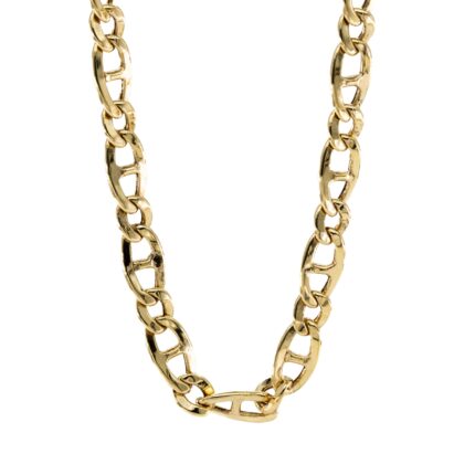 CADENA TEJIDO ANCLA 18K