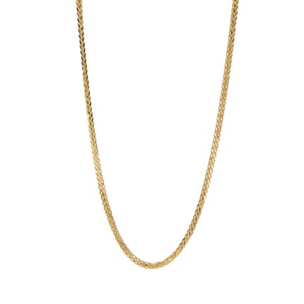 CADENA TRENZADA 18K