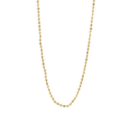 CADENA TEJIDO BOLITAS 18K