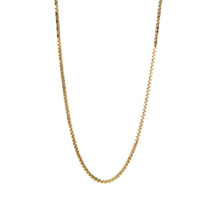 CADENA TEJIDO CAJA 18K