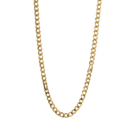 CADENA TEJIDO OJO DE PAJARO 18K