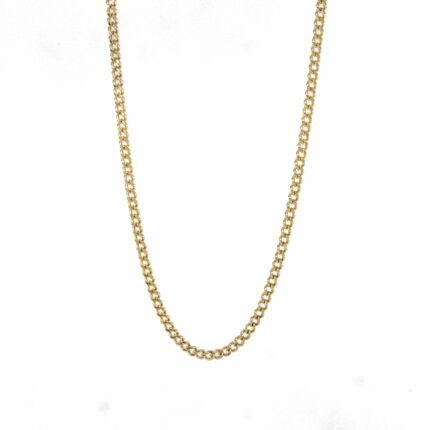 CADENA TEJIDO CUBANA 18K