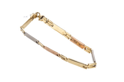 PULSERA 3 COLORES 18K