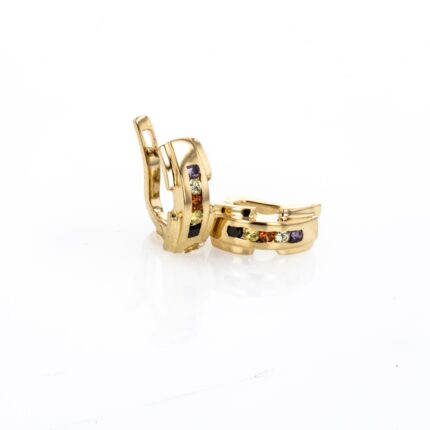 ARETES CORTO CON PIEDRAS