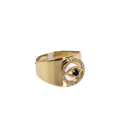ANILLO CON ZIRCONES 18K