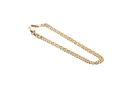 PULSERA TEJIDO ROMBO 18K