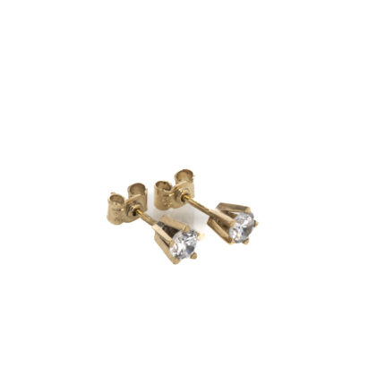 ARETES TOPO CON ZIRCON 18K